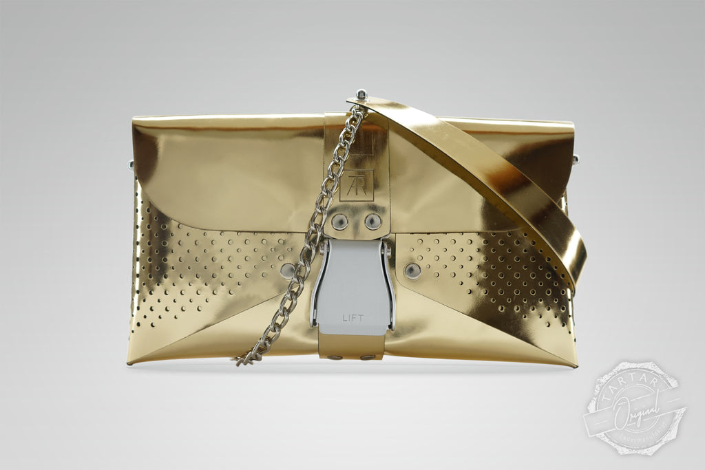 HANDTASCHE MIRROR GOLD/SILBER – TARTAR Herstellung und Vertrieb