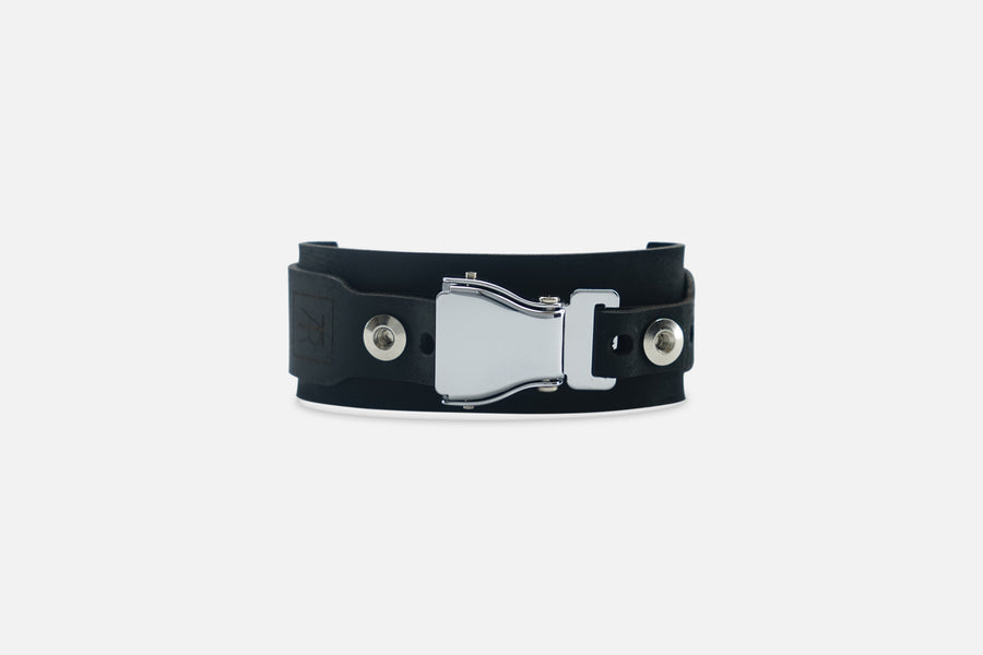 ARMBAND NUBUK BLACK/SILBER