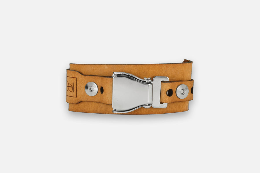 ARMBAND TOSCANA SAND/SILBER