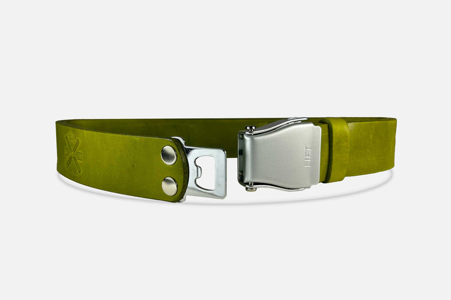 GÜRTEL BIG MATCHA/SILBER