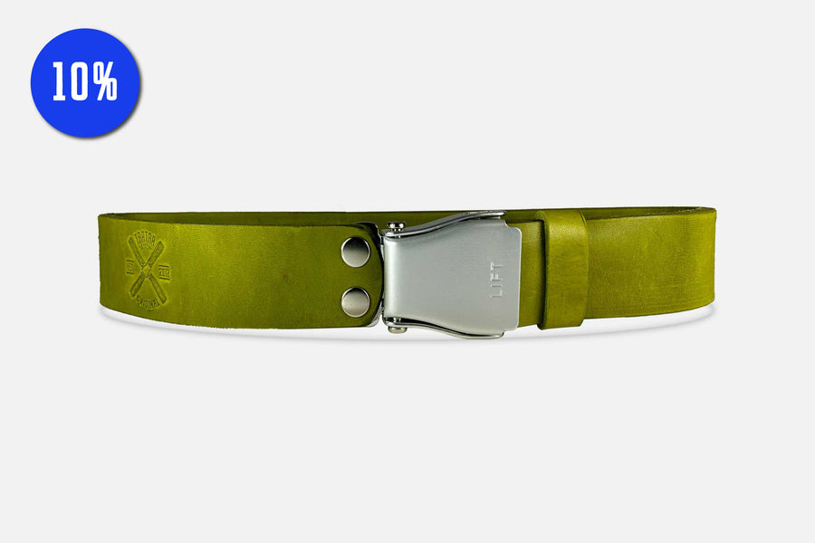 GÜRTEL BIG MATCHA/SILBER