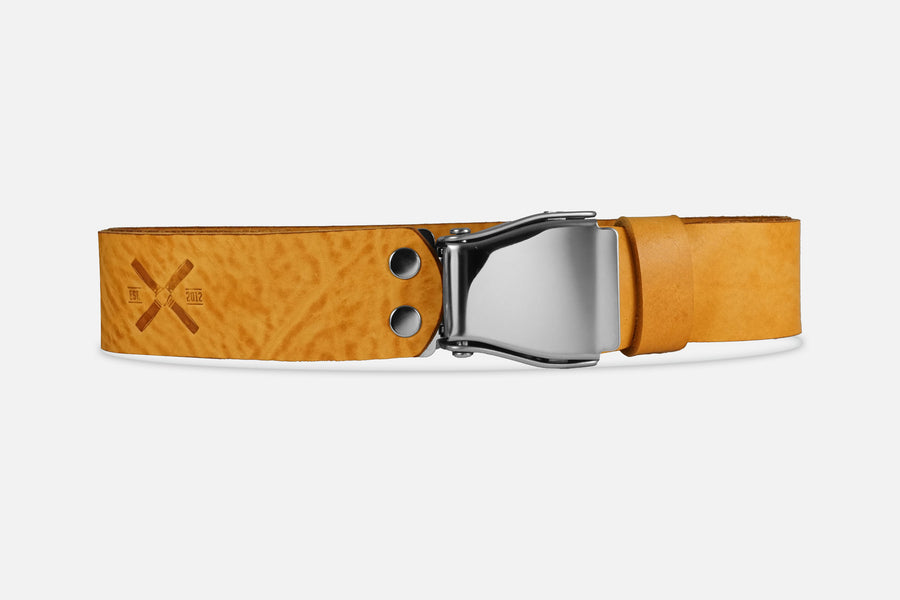 GÜRTEL BIG XL COGNAC LIGHT/EDELSTAHL