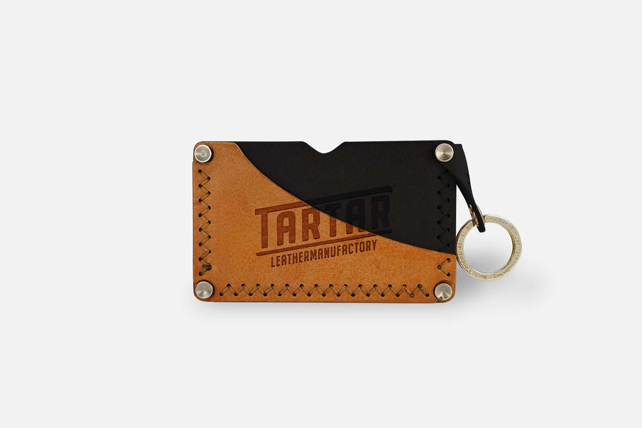 CARDHOLDER SAND/BLACK