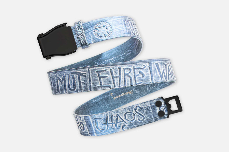 CHAOS-GÜRTEL BLAU SCHIMMERND/SCHWARZ