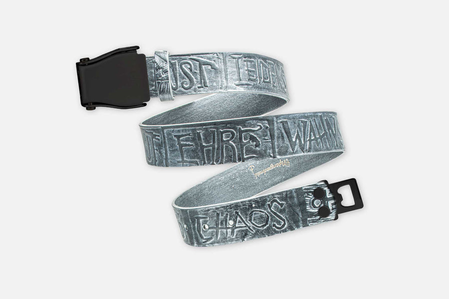 CHAOS-GÜRTEL SILBER SCHIMMERND/SCHWARZ