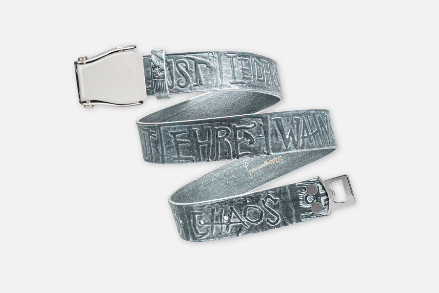 CHAOS-GÜRTEL SILBER SCHIMMERND/SILBER