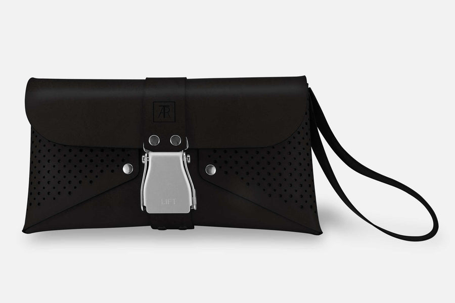 HANDTASCHE TOSCANA BLACK/SILBER