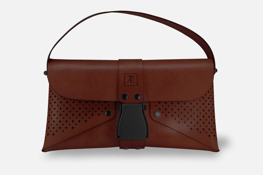 HANDTASCHE TOSCANA KASTANIE/SCHWARZ