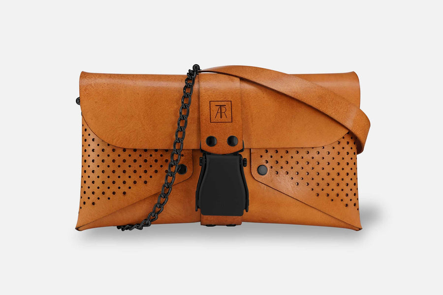 HANDTASCHE TOSCANA SAND/SCHWARZ