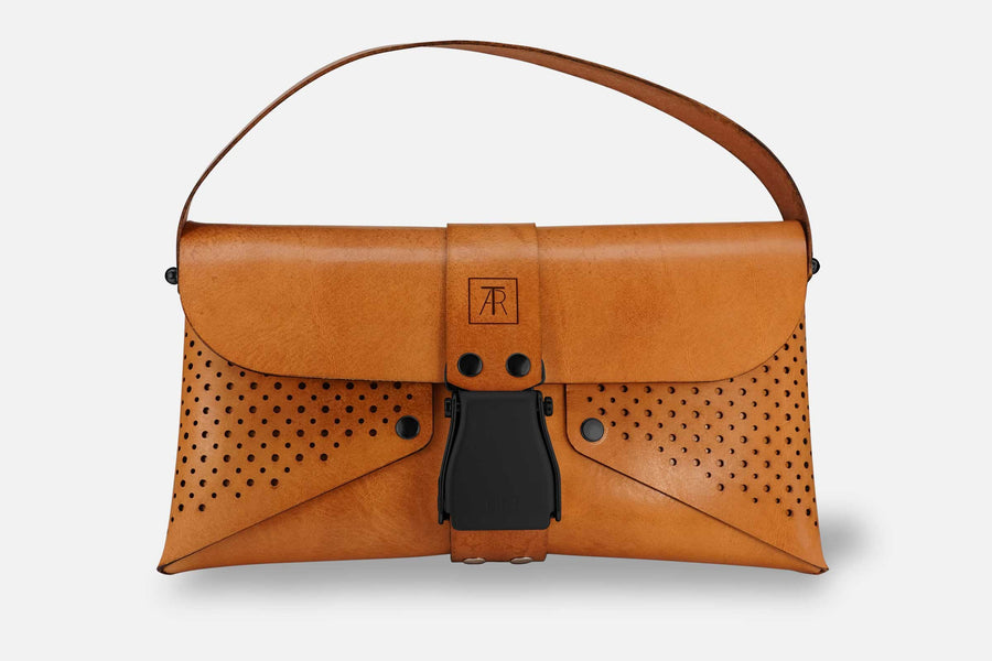 HANDTASCHE TOSCANA SAND/SCHWARZ