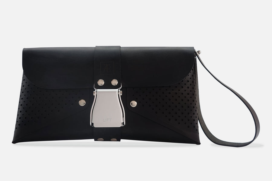 HANDTASCHE VINTAGE BLACK/SILBER
