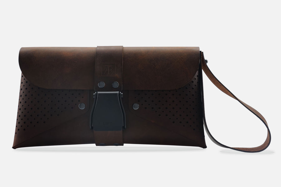 HANDTASCHE VINTAGE BROWN/SCHWARZ