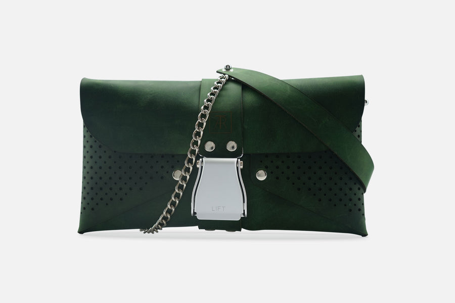 HANDTASCHE VINTAGE FOREST/SILBER