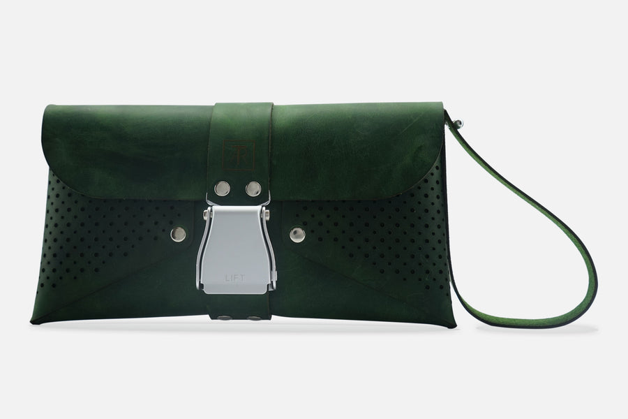 HANDTASCHE VINTAGE FOREST/SILBER