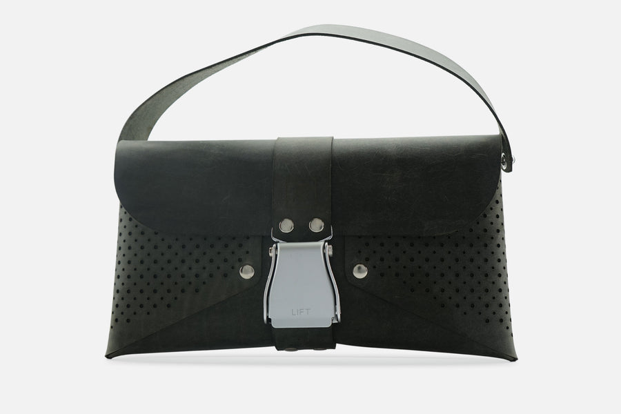 HANDTASCHE VINTAGE GRANIT/SILBER