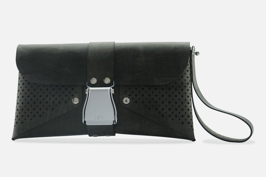 HANDTASCHE VINTAGE GRANIT/SILBER