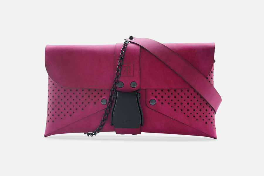 HANDTASCHE VINTAGE PINK/SCHWARZ