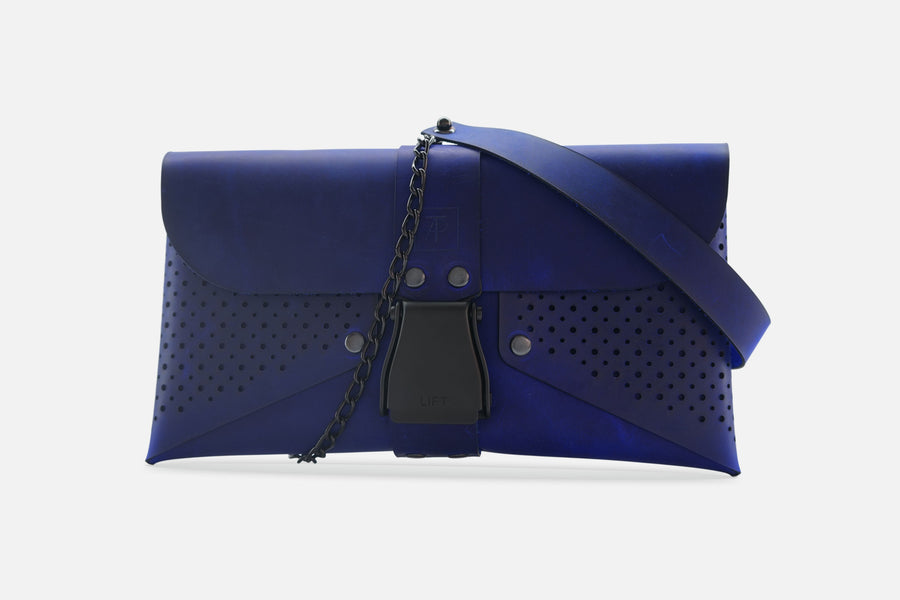 HANDTASCHE VINTAGE ROYALBLUE/SCHWARZ