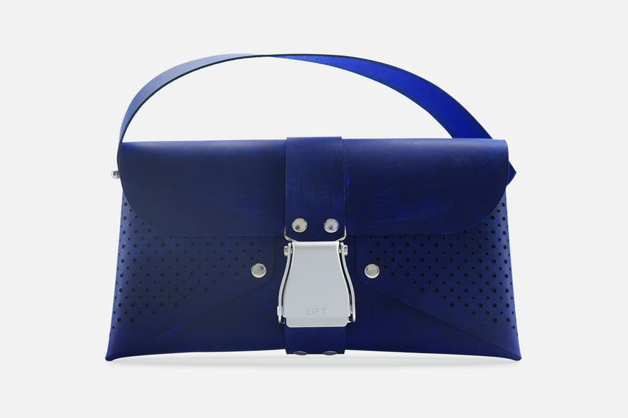 HANDTASCHE VINTAGE ROYALBLUE/SILBER