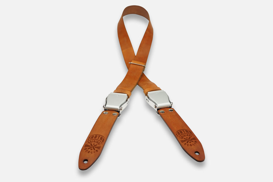 GITARRENGURT COGNAC LIGHT/SILBER