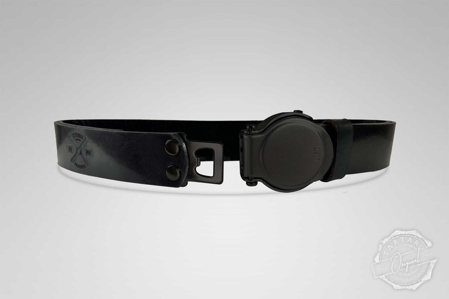 GÜRTEL RUNDSCHNALLE BLACK/SCHWARZ