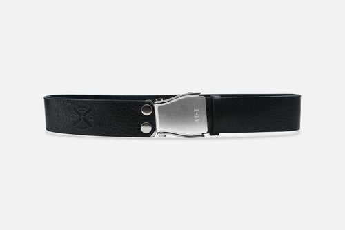 GÜRTEL STANDARD BLACK/ROH SILBER