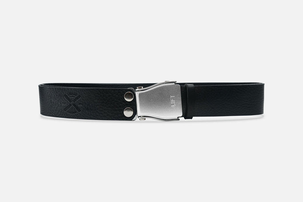 GÜRTEL STANDARD BLACK/ROH SILBER