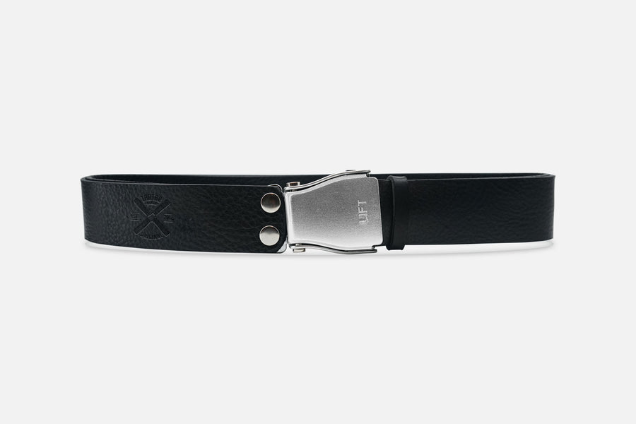 GÜRTEL STANDARD BLACK/ROH SILBER