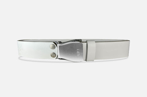 GÜRTEL STANDARD WEIß/ROH SILBER