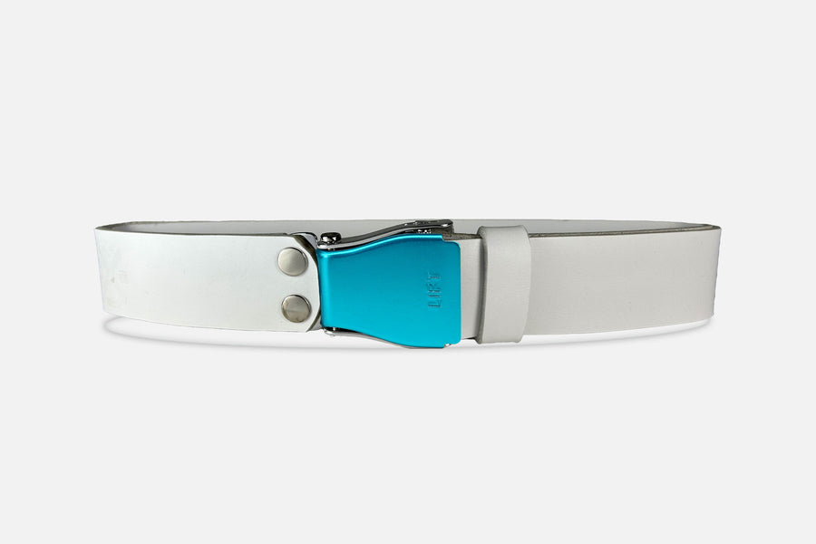 GÜRTEL STANDARD WEIß/TÜRKIS