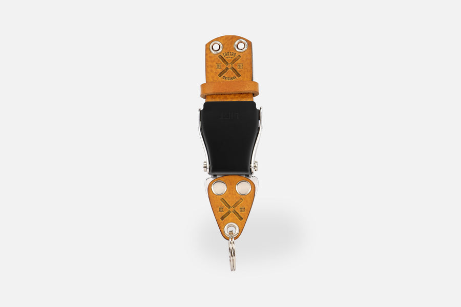 SCHLÜSSELHALTER (WAND) - COGNAC LIGHT/SCHWARZSILBER