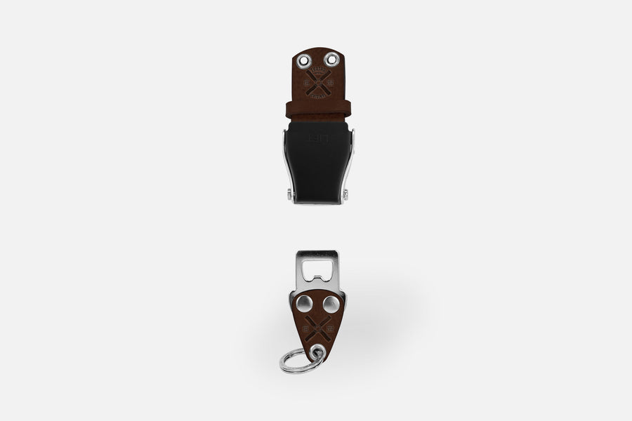 SCHLÜSSELHALTER (WAND) - DARKBROWN/SCHWARZSILBER