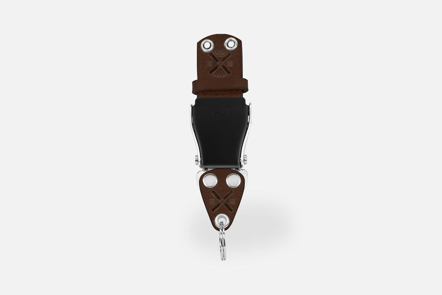 SCHLÜSSELHALTER (WAND) - DARKBROWN/SCHWARZSILBER
