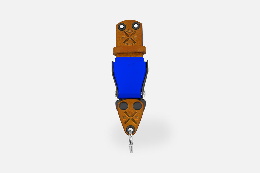 SCHLÜSSELHALTER (WAND) MIXED - COGNAC/BLAU/SCHWARZ
