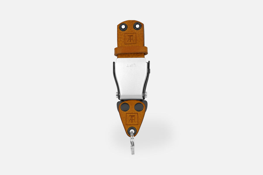 SCHLÜSSELHALTER (WAND) MIXED - COGNAC/SILBER/SCHWARZ