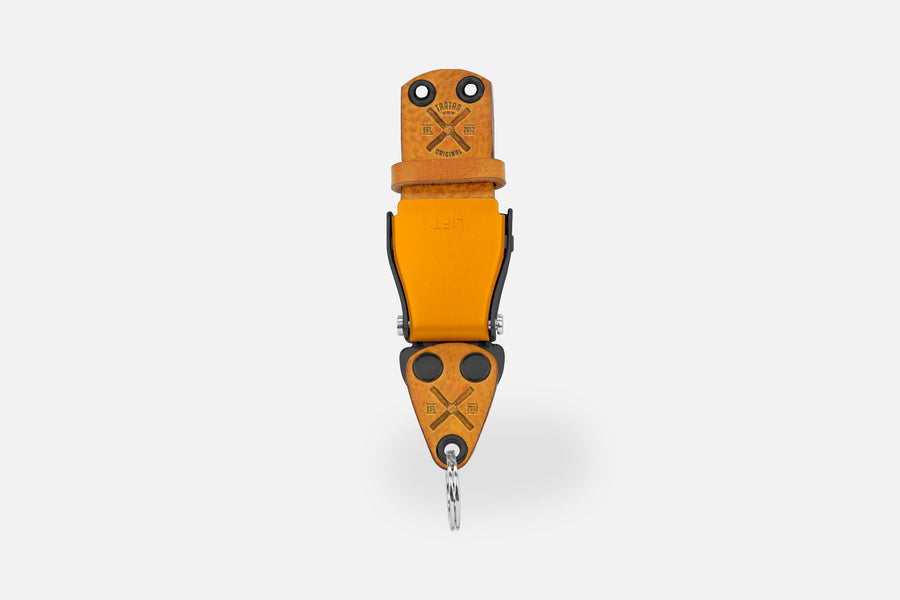SCHLÜSSELHALTER (WAND) MIXED - COGNAC LIGHT/ORANGEGOLD/SCHWARZ
