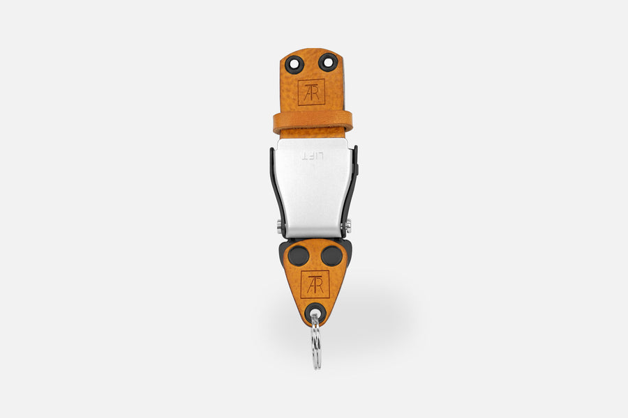 SCHLÜSSELHALTER (WAND) MIXED - COGNAC LIGHT/SILBER/SCHWARZ