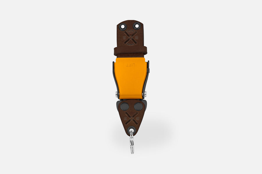 SCHLÜSSELHALTER (WAND) MIXED - DARKBROWN/ORANGEGOLD/SCHWARZ