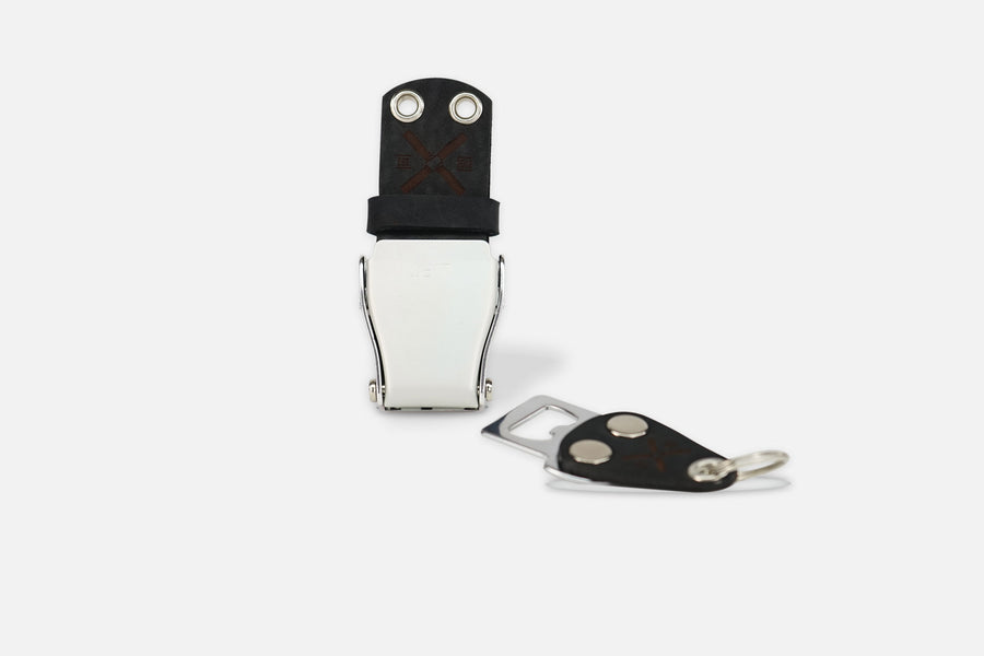 SCHLÜSSELHALTER (WAND) - NUBUK BLACK/SILBER