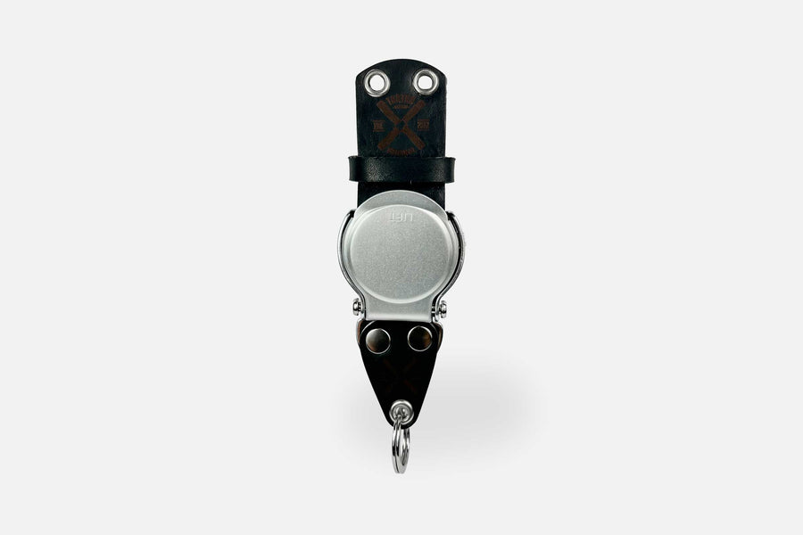 SCHLÜSSELHALTER/RUND (WAND) - BLACK/SILBER