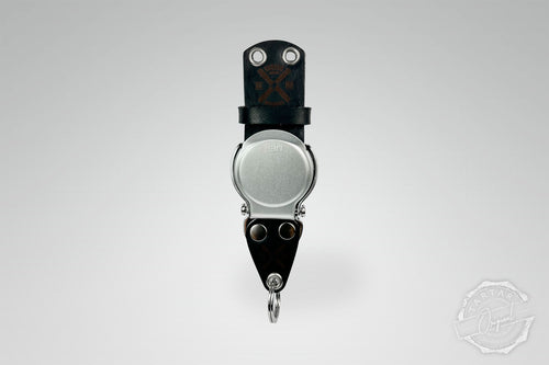 SCHLÜSSELHALTER/RUND (WAND) - BLACK/SILBER