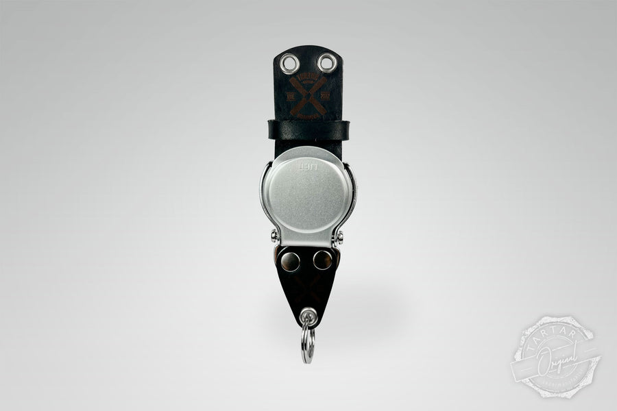 SCHLÜSSELHALTER/RUND (WAND) - BLACK/SILBER