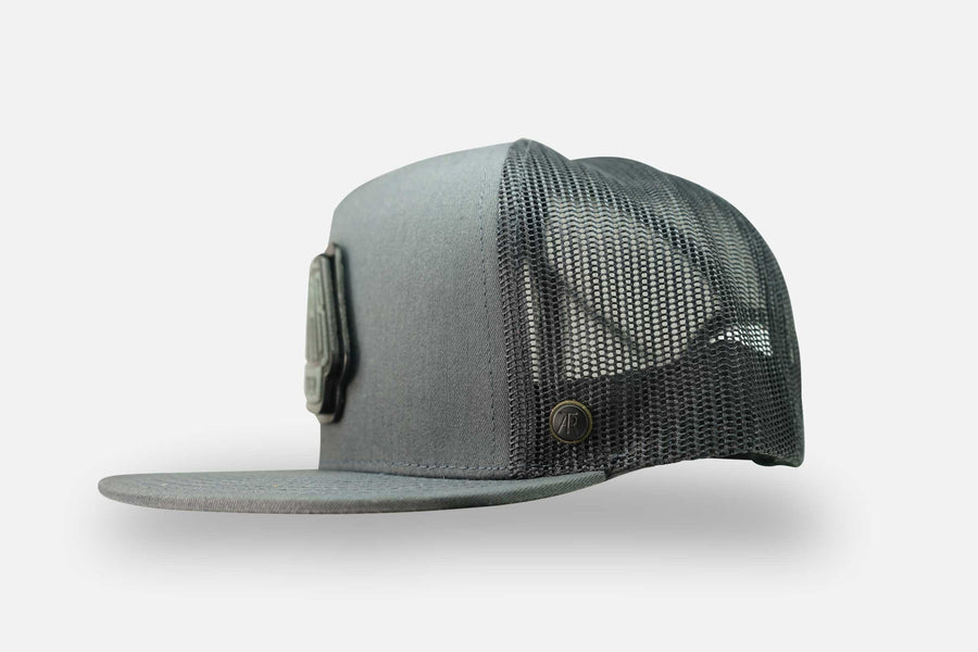 TARTAR CAP - LEATHER PATCH SMOKEY-'LIFT TO OPEN'