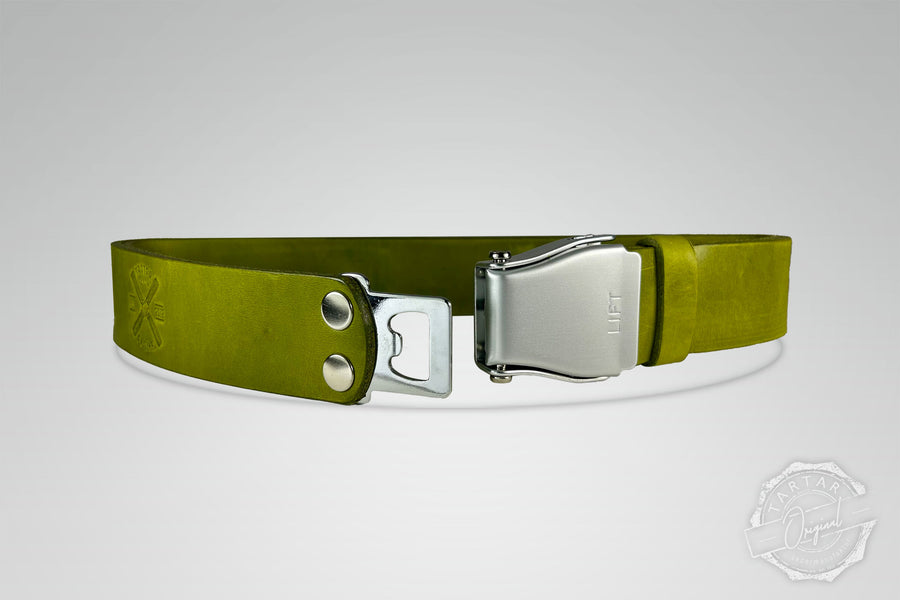 GÜRTEL BIG MATCHA/SILBER