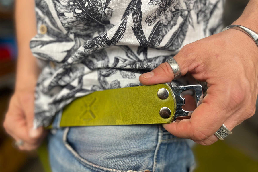 GÜRTEL BIG MATCHA/SCHWARZ