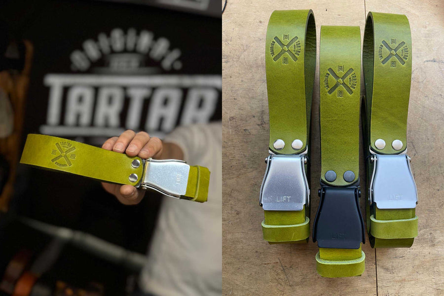 GÜRTEL STANDARD MATCHA/SILBER