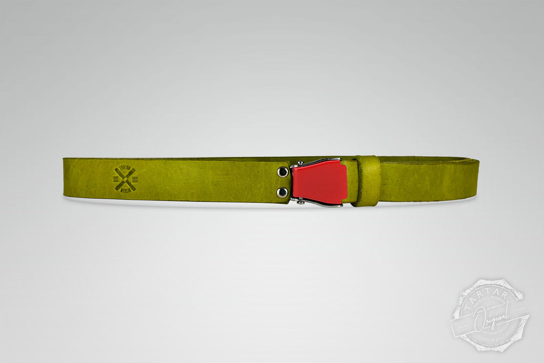 GÜRTEL SMALL MATCHA/ROT