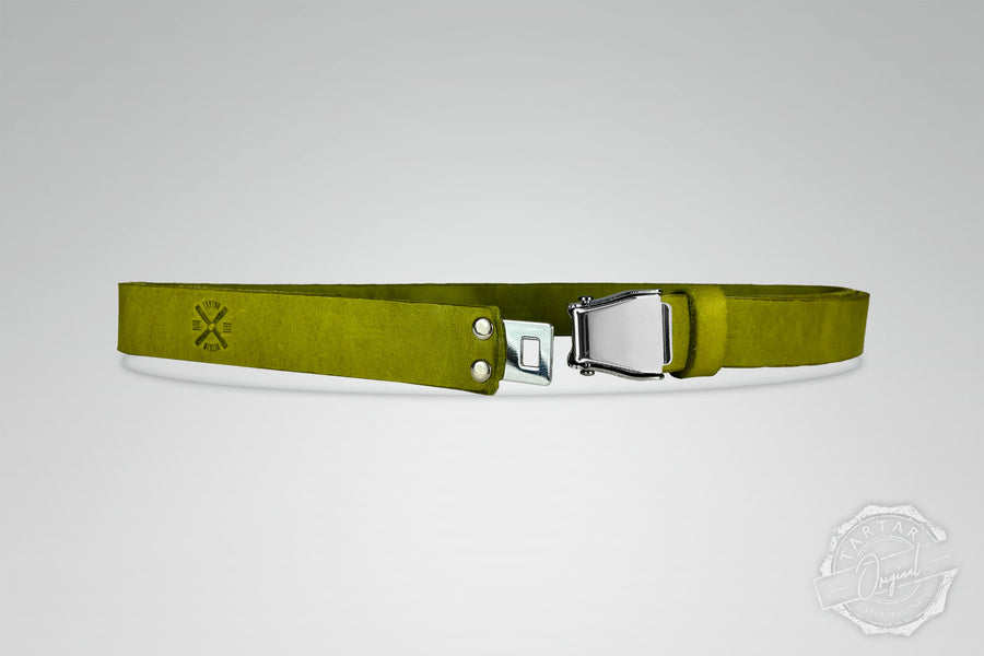 GÜRTEL SMALL MATCHA/SILBER GLÄNZEND