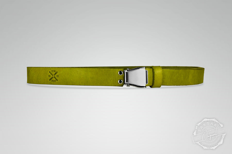 GÜRTEL SMALL MATCHA/SILBER GLÄNZEND