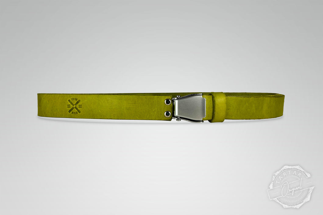 GÜRTEL SMALL MATCHA/SILBER MATT